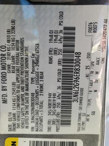 3LN6L2G96ER830048 Lincoln MKZ