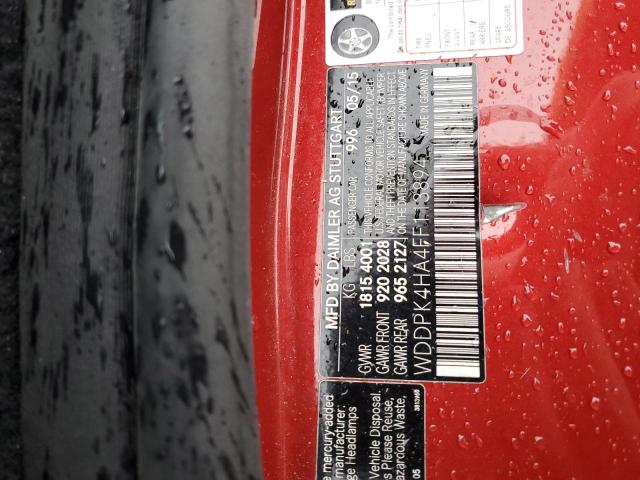 WDDPK4HA4FF113894 Mercedes-Benz SLK 250