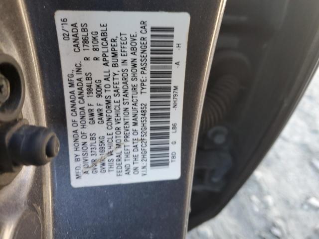 2HGFC2F52GH534852 Honda Civic Lx