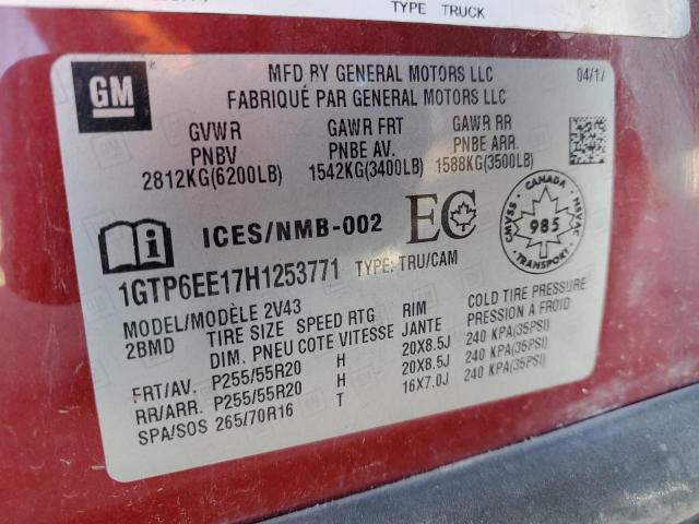 1GTP6EE17H1253771 GMC Canyon Denali