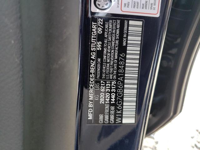 W1K6G7GB6PA184876 Mercedes-Benz S 580 4matic