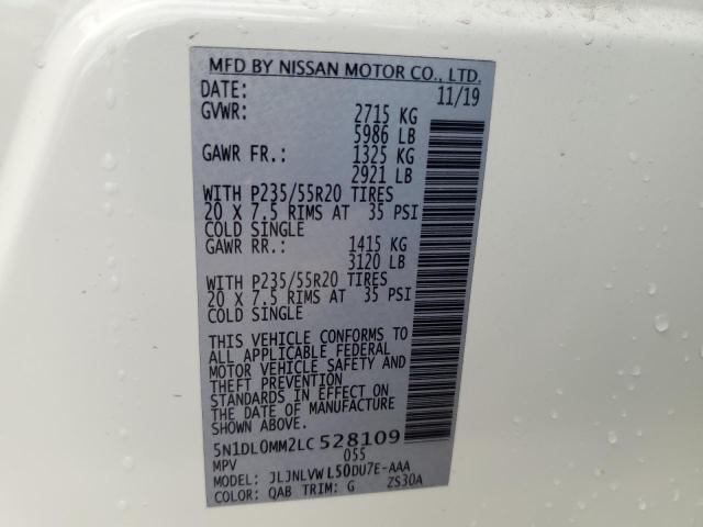 5N1DL0MM2LC528109 Infiniti QX60 LUXE