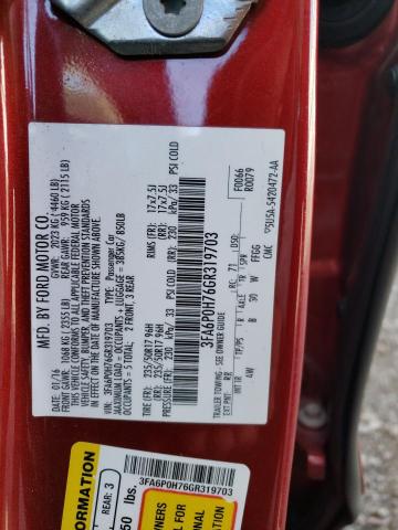 3FA6P0H76GR319703 Ford FUSION SE
