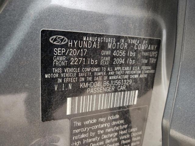 KMHD04LB6JU561329 Hyundai Elantra Sport