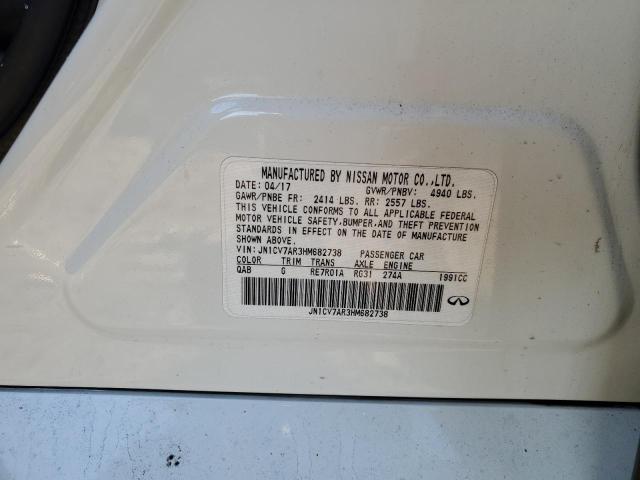 JN1CV7AR3HM682738 Infiniti Q50 BASE