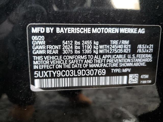 5UXTY9C03L9D30769 BMW X3 Xdrivem40i