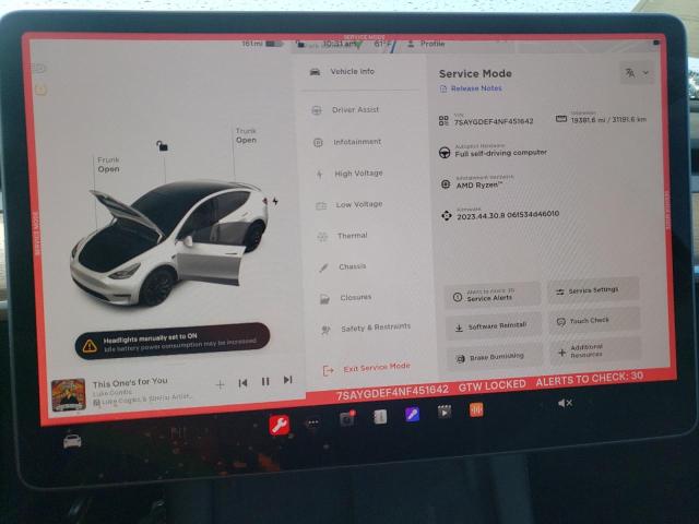 7SAYGDEF4NF451642 Tesla Model Y