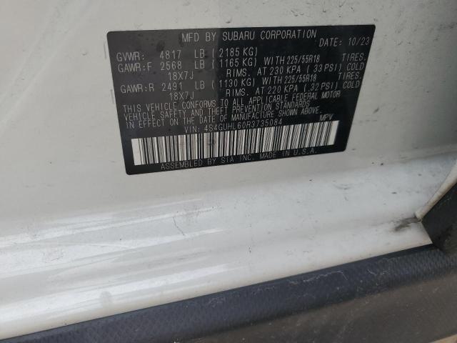 4S4GUHL60R3735084 Subaru Crosstrek Limited