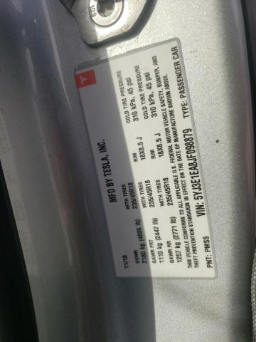 5YJ3E1EA8JF098879 Tesla MODEL 3