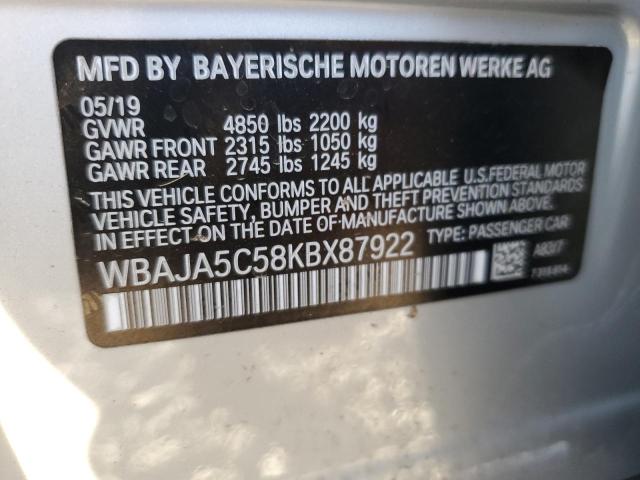WBAJA5C58KBX87922 BMW 530 I