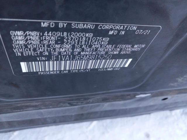 JF1VA1J65M9815250 Subaru Wrx Limited