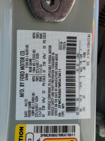 3FMCR9B67MRA78611 Ford Bronco Sport Big Bend