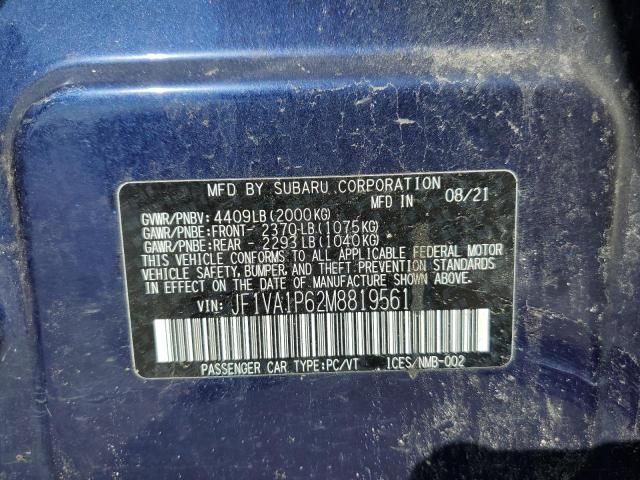 JF1VA1P62M8819561 Subaru Wrx Limited