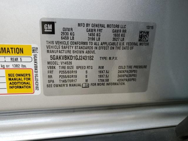 5GAKVBKD1GJ243182 Buick Enclave