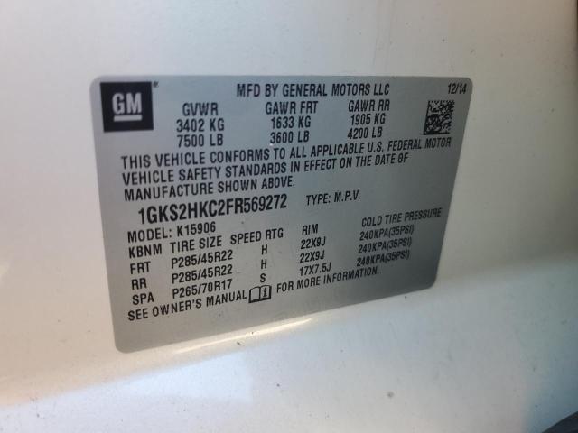 1GKS2HKC2FR569272 GMC Yukon Xl K1500 Slt