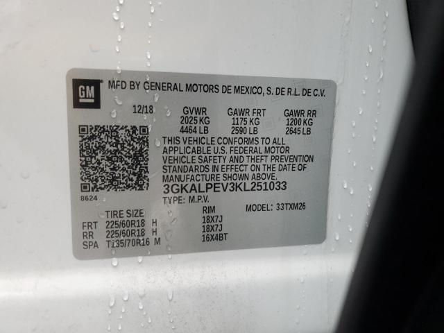 3GKALPEV3KL251033 GMC Terrain Slt