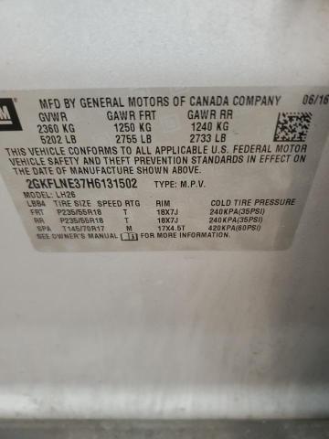 2GKFLNE37H6131502 GMC Terrain Sle