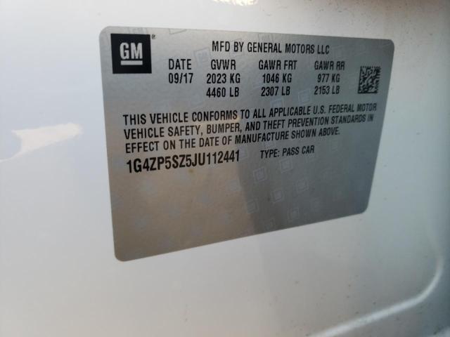1G4ZP5SZ5JU112441 Buick Lacrosse Essence