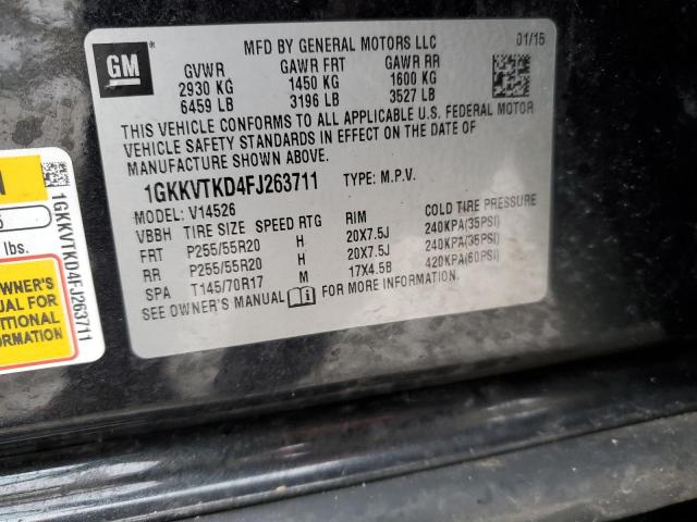1GKKVTKD4FJ263711 GMC Acadia Denali