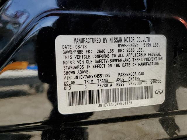 JN1EV7AR9KM551135 Infiniti Q50 LUXE