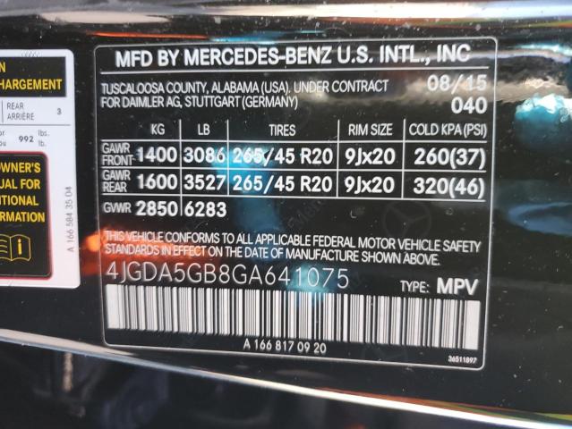 4JGDA5GB8GA641075 Mercedes-Benz Gle 400 4matic