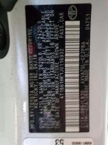Toyota CAMRY XSE 2018 4T1B61HK1JU116932 Image 12