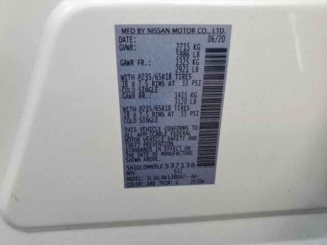 5N1DL0MN9LC537138 Infiniti QX60 LUXE