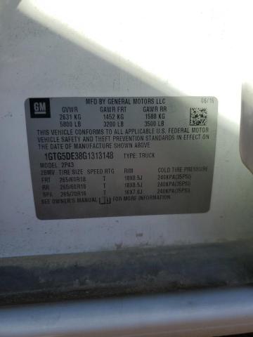 1GTG5DE38G1313148 GMC CANYON SLT