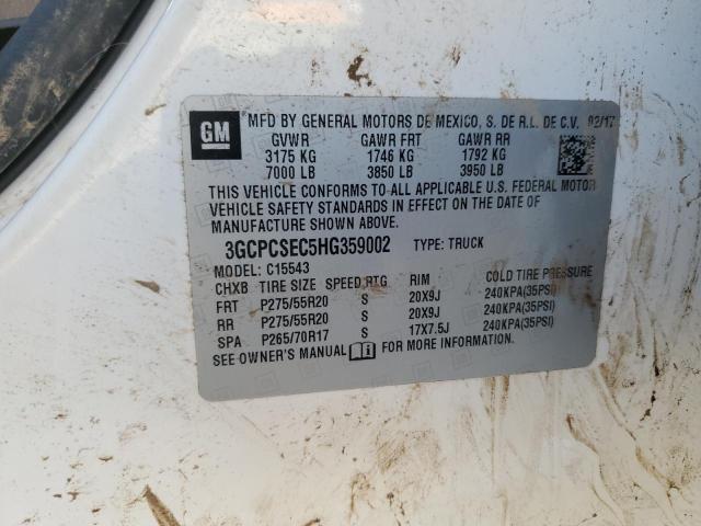 3GCPCSEC5HG359002 Chevrolet Silverado C1500 Ltz