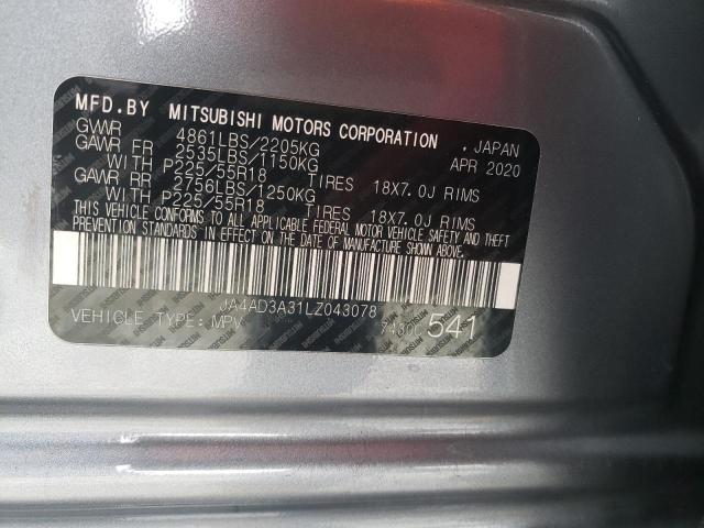 JA4AD3A31LZ043078 Mitsubishi Outlander Se