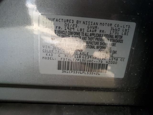 3N1CP5DV6PL535426 Nissan KICKS SR