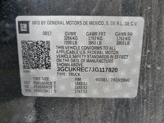 Chevrolet Silverado K1500 Lt 2018 3GCUKREC7JG117820 Image 12