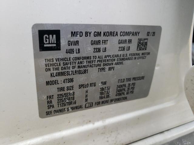 KL4MMESL7LB103381 Buick Encore Gx Select