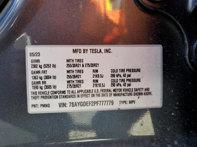 7SAYGDEF2PF777779 Tesla Model Y