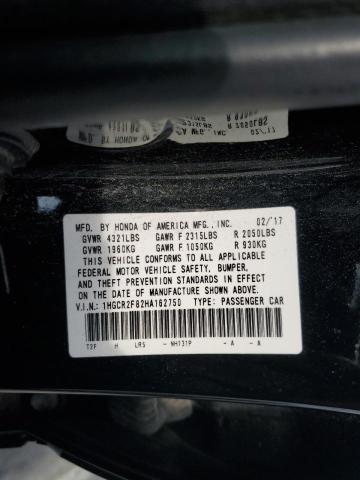 1HGCR2F82HA162750 Honda ACCORD EXL