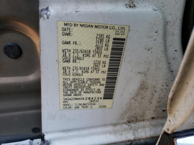 5N1AZ2MHXFN284234 Nissan MURANO S