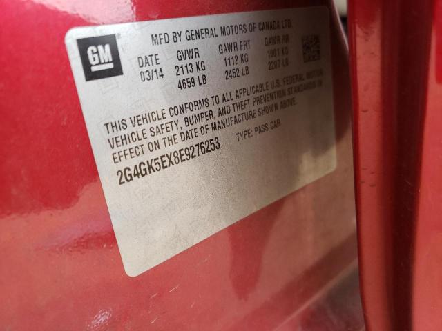 2G4GK5EX8E9276253 Buick Regal