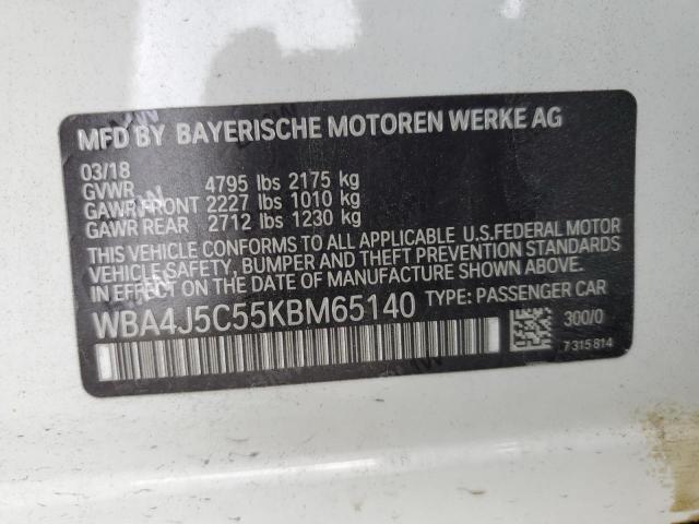 WBA4J5C55KBM65140 BMW 440i Gran Coupe