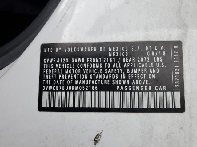 3VWC57BU0KM052166 Volkswagen JETTA S