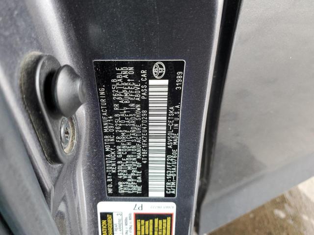 4T1BF1FK7EU470298 Toyota CAMRY L