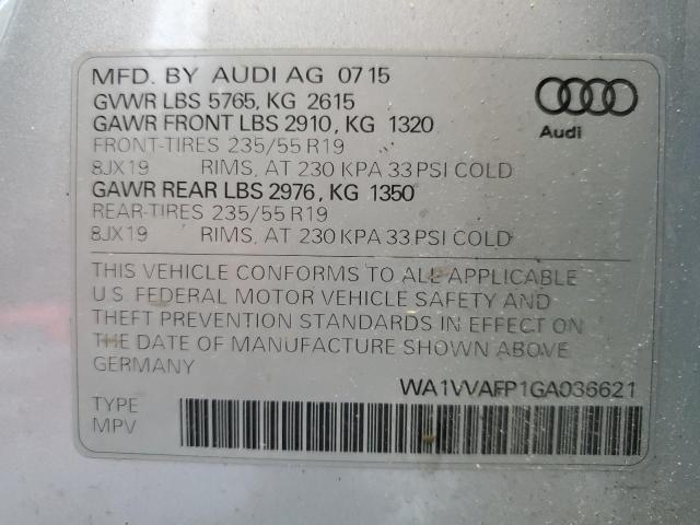 WA1VVAFP1GA036621 Audi Q5 Tdi Prestige