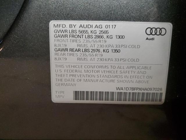WA1D7BFPXHA097026 Audi Q5 Premium Plus S-line