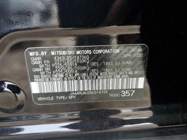 JA4ARUAU0NU014705 Mitsubishi Outlander Sport Es