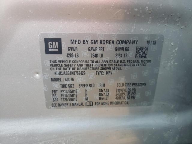 KL4CJASB1KB762429 Buick Encore Preferred