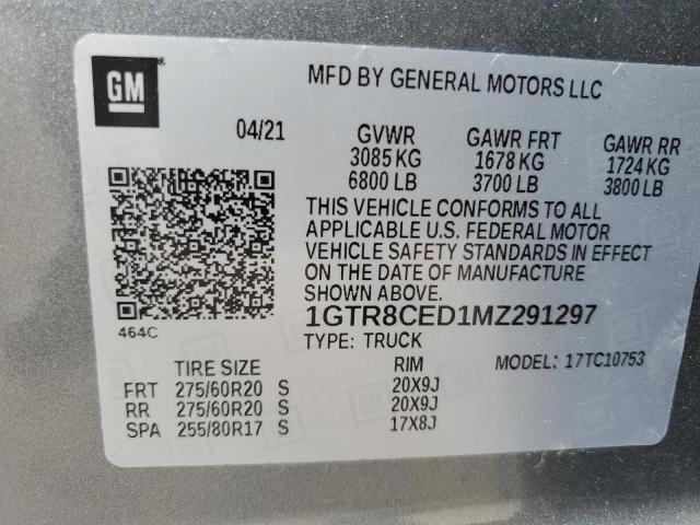 1GTR8CED1MZ291297 GMC Sierra C1500 Elevation