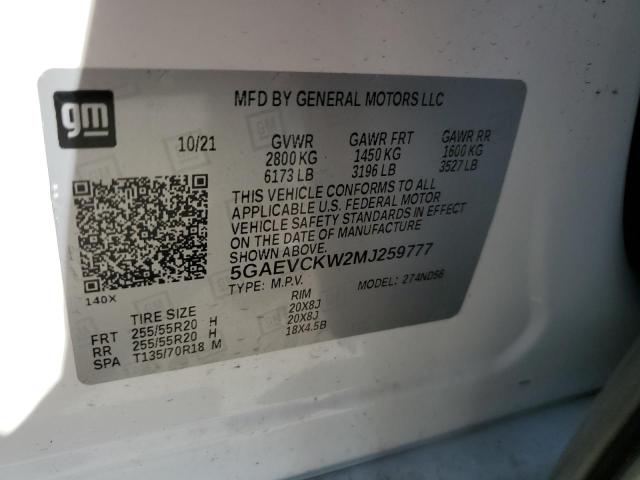 5GAEVCKW2MJ259777 Buick Enclave Avenir