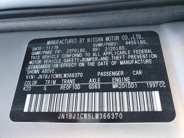 JN1BJ1CW8LW366370 Nissan Rogue Sport S