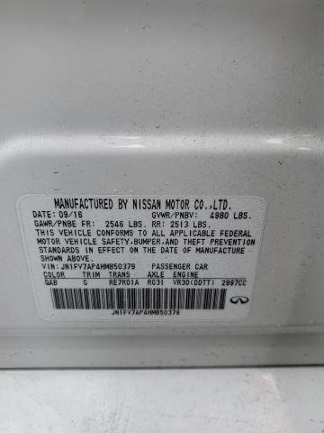 JN1FV7AP4HM850379 Infiniti Q50 Red Sport 400