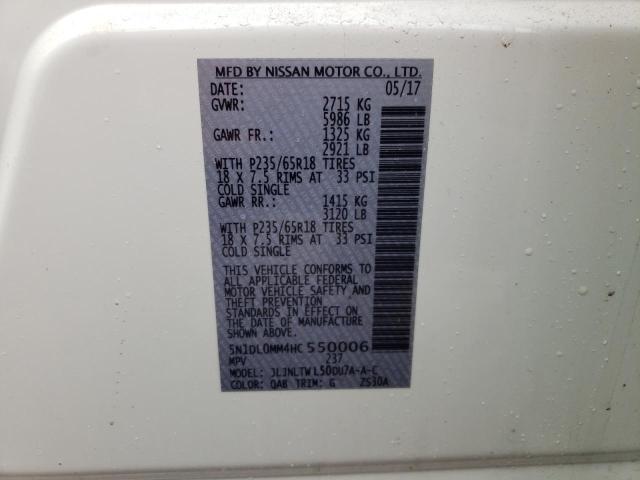 5N1DL0MM4HC550006 Infiniti QX60