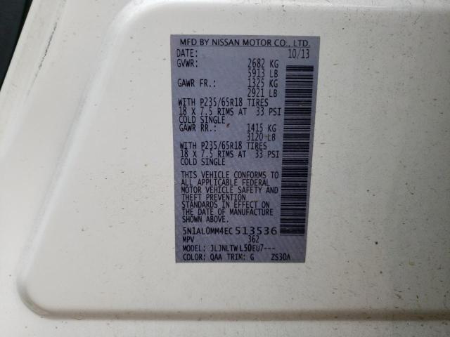 5N1AL0MM4EC513536 Infiniti QX60